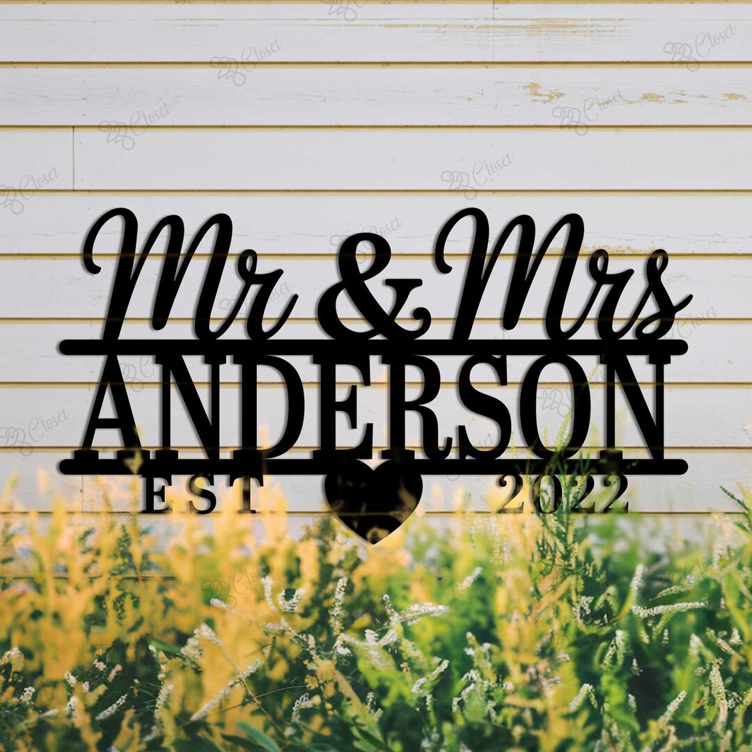 Custom Couple Name Sign,personalized Couples Wall Sign,romantic Name ...