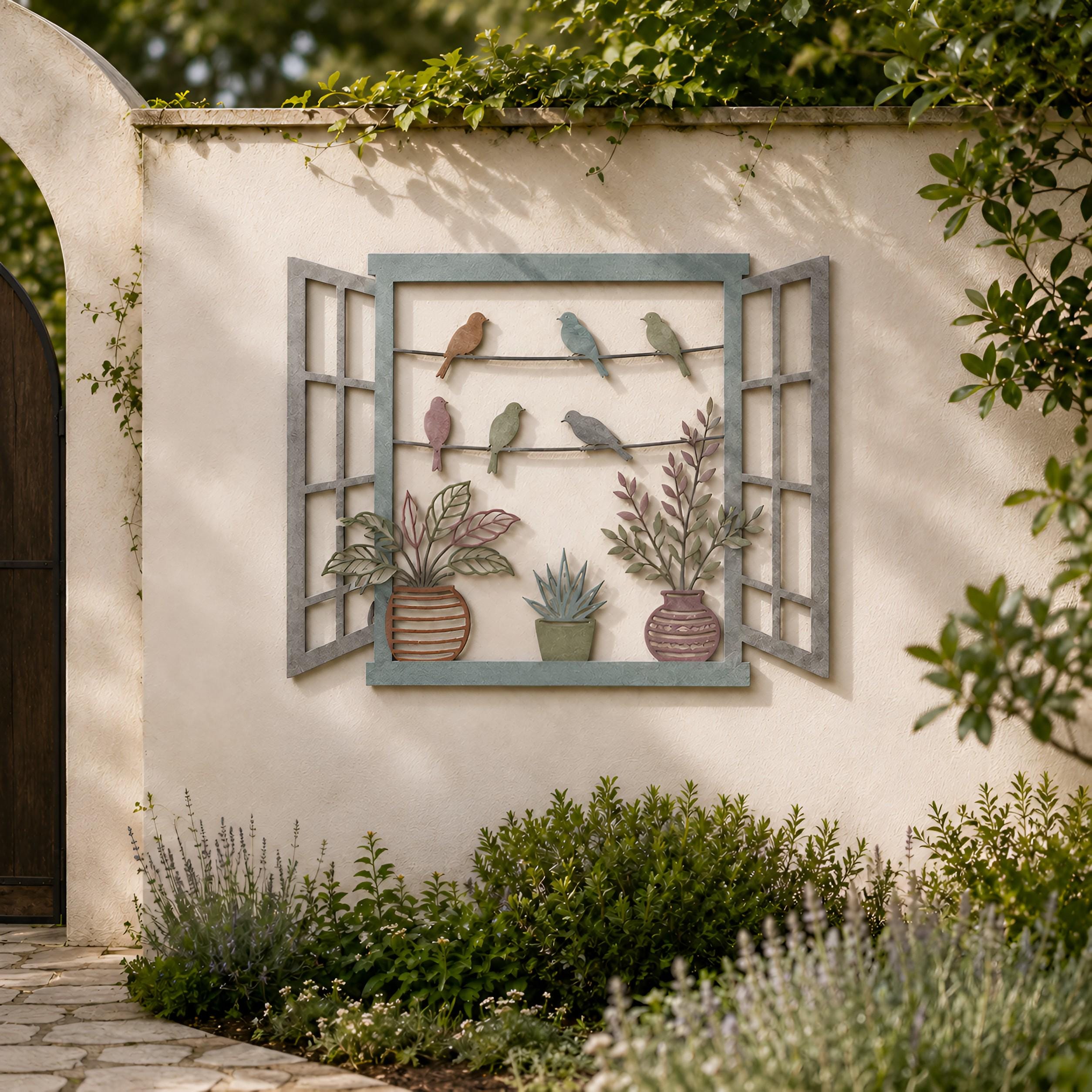 Garten wanddeko