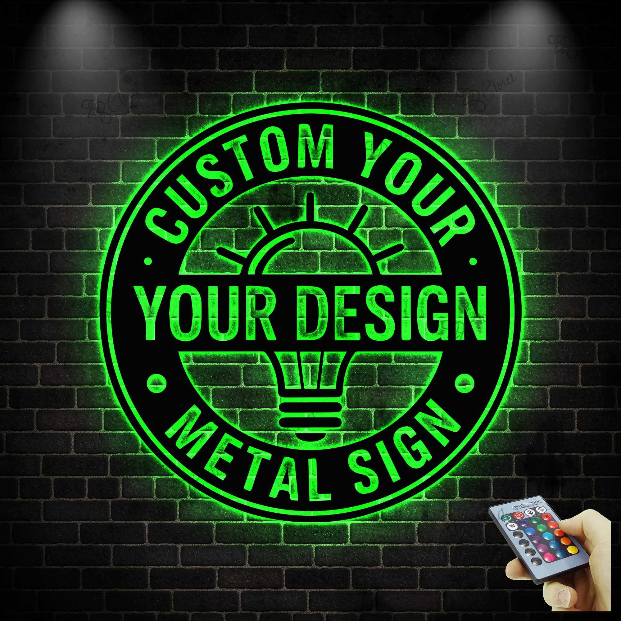 Custom Logo Sign With LED Light, Your Logo Here Sign, Personalized ...