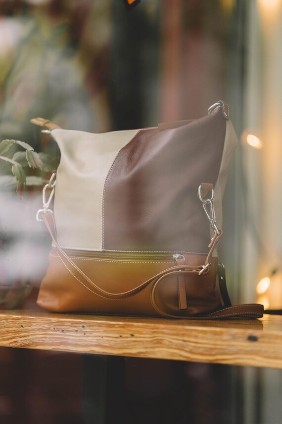 Leather Purse for Women, Stylish Tote bag, italian leather purse- Perfect gift for her - modern leather bag, office bag, business bag