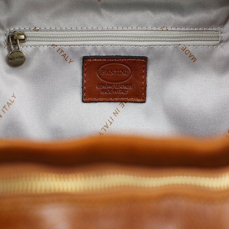 Italian Leather Backpack in Cognac Brown – Handmade Full Grain Laptop ...