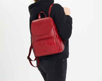 Stylish Handmade Italian Leather Backpack - Elegant Bag, Small Leather Backpack, Italian Leather backpack, Leather Backpack, Gift for her