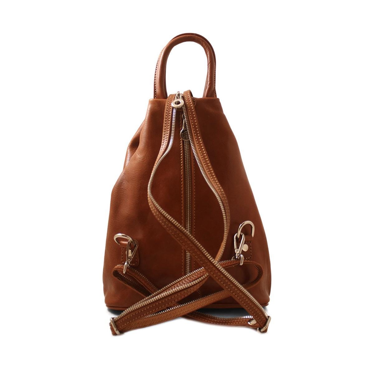 Convertible Backpack Purse, Italian Full Grain Small Womens  display picture 2