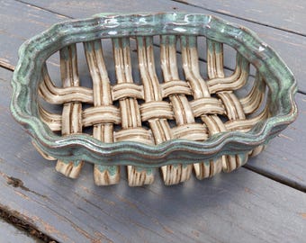 Pottery Ceramic Handmade Basket