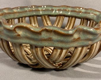 Handmade Clay/Pottery Basket Bowl