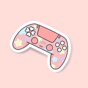 Sticker gamecontroller, gestanst, waterbestendig. Kawaii eenvoudige stijl voor laptop sticker, tijdschriften, telefoonhoesje, geweldig cadeau voor gamers!