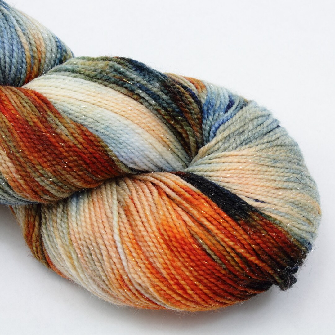 Yarn of Letters Jest Sparkle 2ply Merino/nylon/stellina Sock Etsy