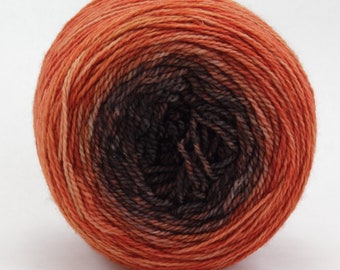 NEW - Skinny Scrumpet Merino/Cashmere/Nylon Gradient Yarn- Pumpkin Spider