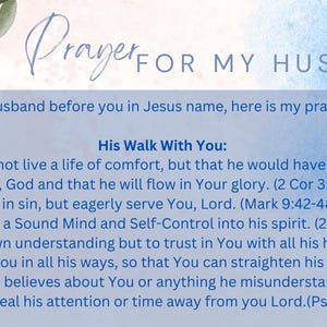 Prayer for my husband