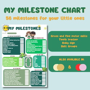 Mi primer cuadro de hitos. Cuadro de hitos del bebé. Marque los hitos de su bebé. Hitos del niño pequeño. Cuadro imprimible para su bebé