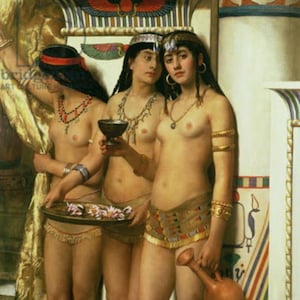 Pharaoh&#39;s Handmaidens - John Collier (1883)