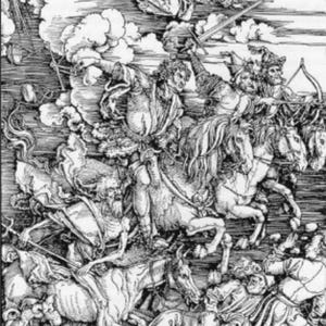 4 Horsemen of the Apocalypse - Albrecht Durer (1498)