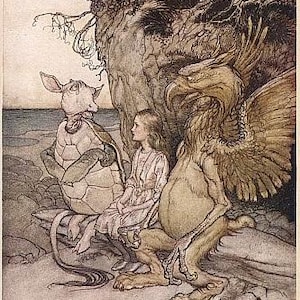 Alice & Mockturtle - Arthur Rackham (1907)