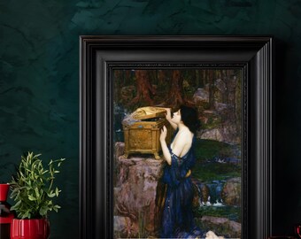 パンドラ - J.W. ウォーターハウス (1896) - Etsy 日本