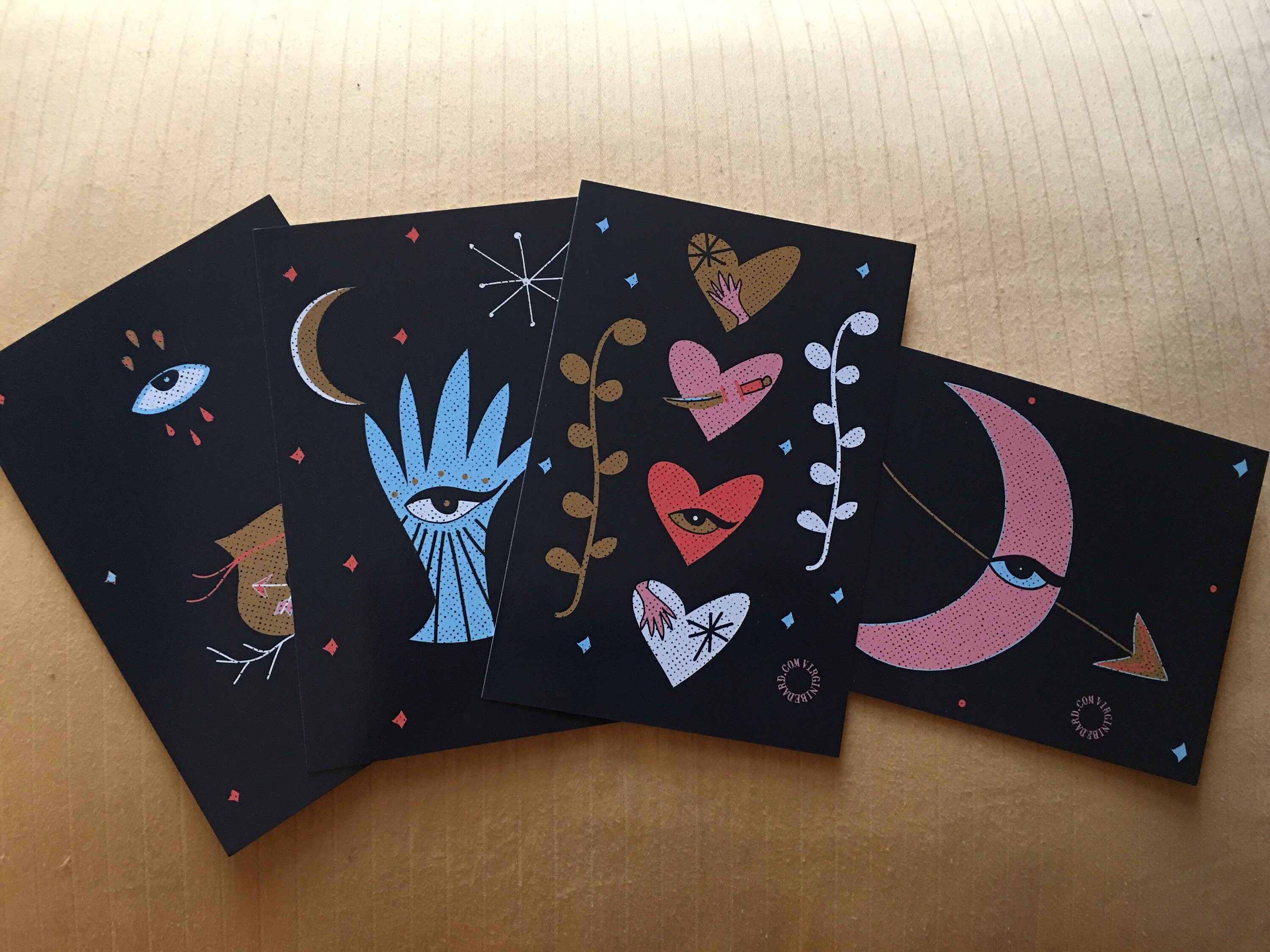 Carte postale Luna Luna Postcard Etsy