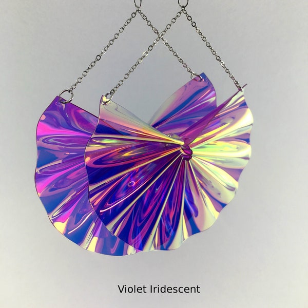 Radiant Fans Iridescent Earrings