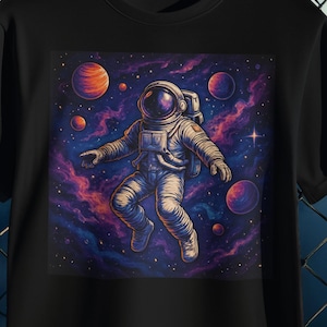 Cosmic Astronaut T-Shirt | Space-Themed Unisex Tee, Gift for Space Lovers, Retro Graphic Tee, Astronomy Shirt, Sci-Fi Apparel, Unique Gift