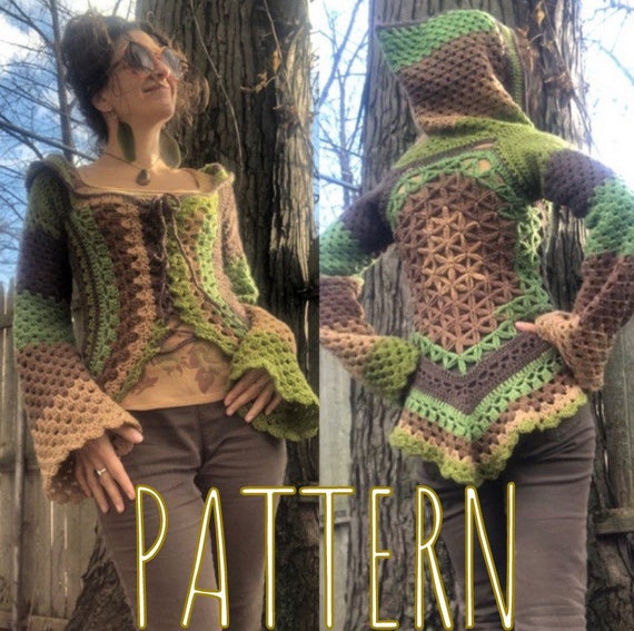 Crochet Flower Bohemian Cardigan Oversized Clothing Festival Jacket