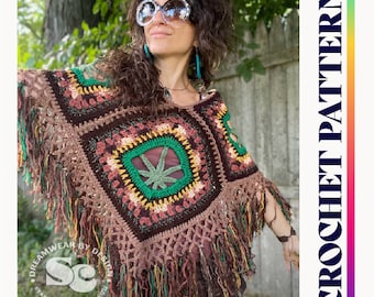 Mary Jane Poncho Crochet Pattern