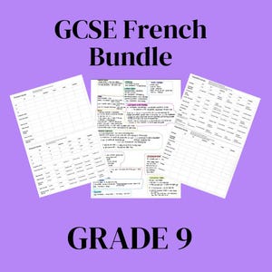 Paquete de revisión de francés para GCSE
