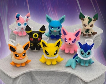 Eevee Eeveelutions Straw Toppers - 10mm Straw - Fits Stanley