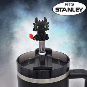 Toothless Straw Topper - Night Fury - 10mm Straw - Fits Stanley!