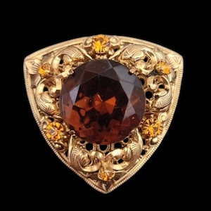 Vintage brooch USSR width 1.57 inches