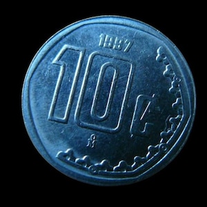 Vintage coin Mexico 10 Centavo
