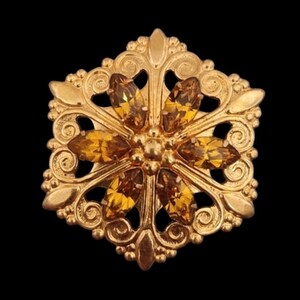 Vintage brooch USSR width 1.57 inches