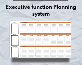 ADHD Digital Planner: 1-2-3 Funnel Down Goal Setting System