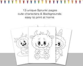 Dibujos para colorear de Labubu / 14 láminas imprimibles para hacer tú mismo (PDF)