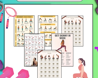 30-Day Home Workout Challenge: Belly, Butt, Thigh & Arm Toning (Printable PDF)