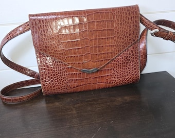 Vintage Ralph Lauren Dark Brown Leather Hand Bag & Wallet Combo