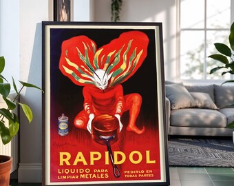 Rapipol Vintage Poster von Leonetto Cappiello: Surreale Figur
