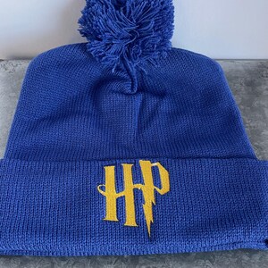 Wizard Beanie Hat Winter Accessory Magical Design Fantasy Inspired Cozy Headwear Fleece Lined Warm Cap Lightning Bolt Embroidery Detail