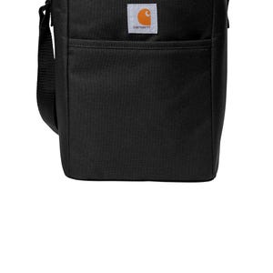 Insulated Cooler Bag Carhartt Brand Twelve Can Capacity Storage Personalized Embroidered Monogram Custom Gift Thermal Lunch Tote Adjustable Shoulder Strap Vertical Locker Fit Design Rugged Polyester Rain Defender Water Repellent Seam Sealed
