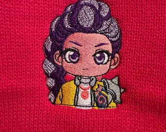 Kpop Beanie Hat Embroidered Gift for Girl Christmas K Pop Lover Rumi Korean Style Cap Fashion Pink Chunky Warm Headgear Kawaii Cold Weather
