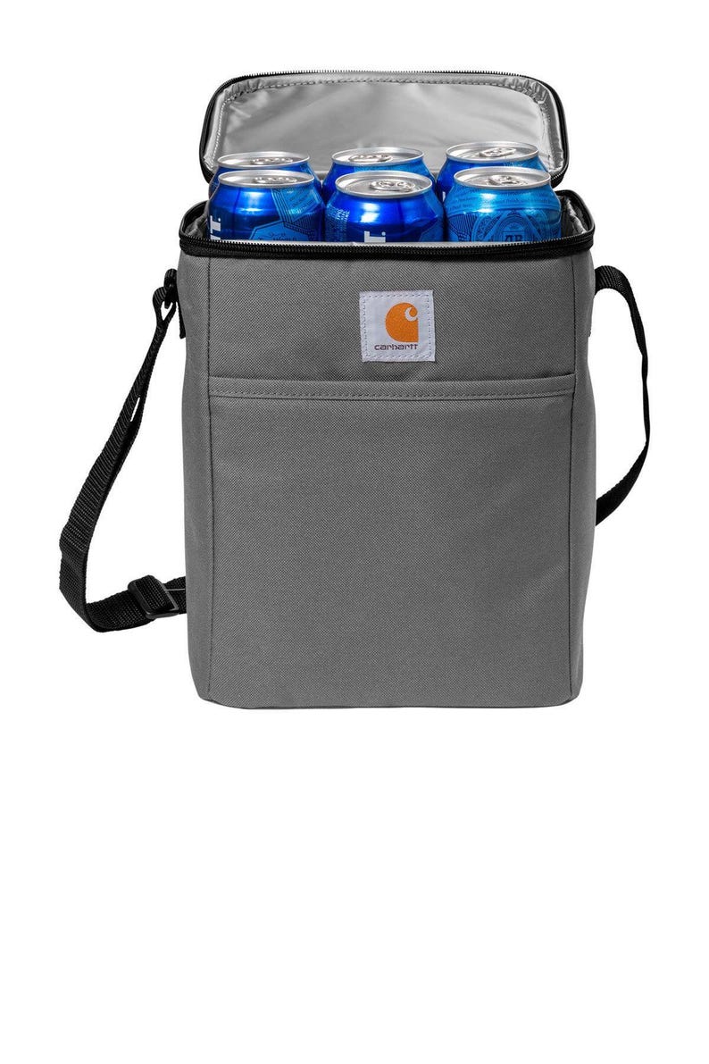 Carhartt Bag Insulated Cooler Personalized Gift Embroidered Monogrammed Lunch Tote Thermal Zippered Container Shoulder Strap Adjustable Work image 6