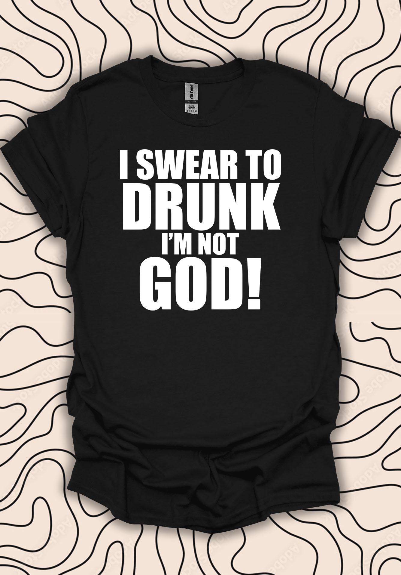 8oz I Swear to Drunk Im Not God Stainless Steel Flask 8oz I Swear to Drunk Im Not God Stainless Steel Flask