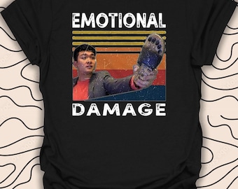 Maglietta meme danno emotivo – Maglietta meme virale divertente – Regalo cultura pop umoristica unisex uomo donna maglietta 3070PC