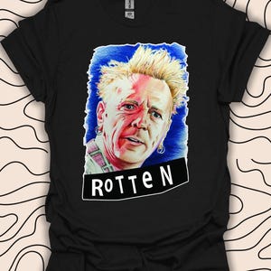 Rotten Punk Rock T-Shirt – Iconic Punk Legend Tee – Music History Graphic Gift Unisex Men Women Shirt 2071PC