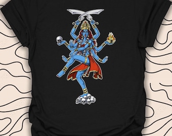 Kali Hindu Goddess T-Shirt – Powerful Spiritual Design Tee – Divine Artwork Gift Unisex Men Women Shirt 2903PC