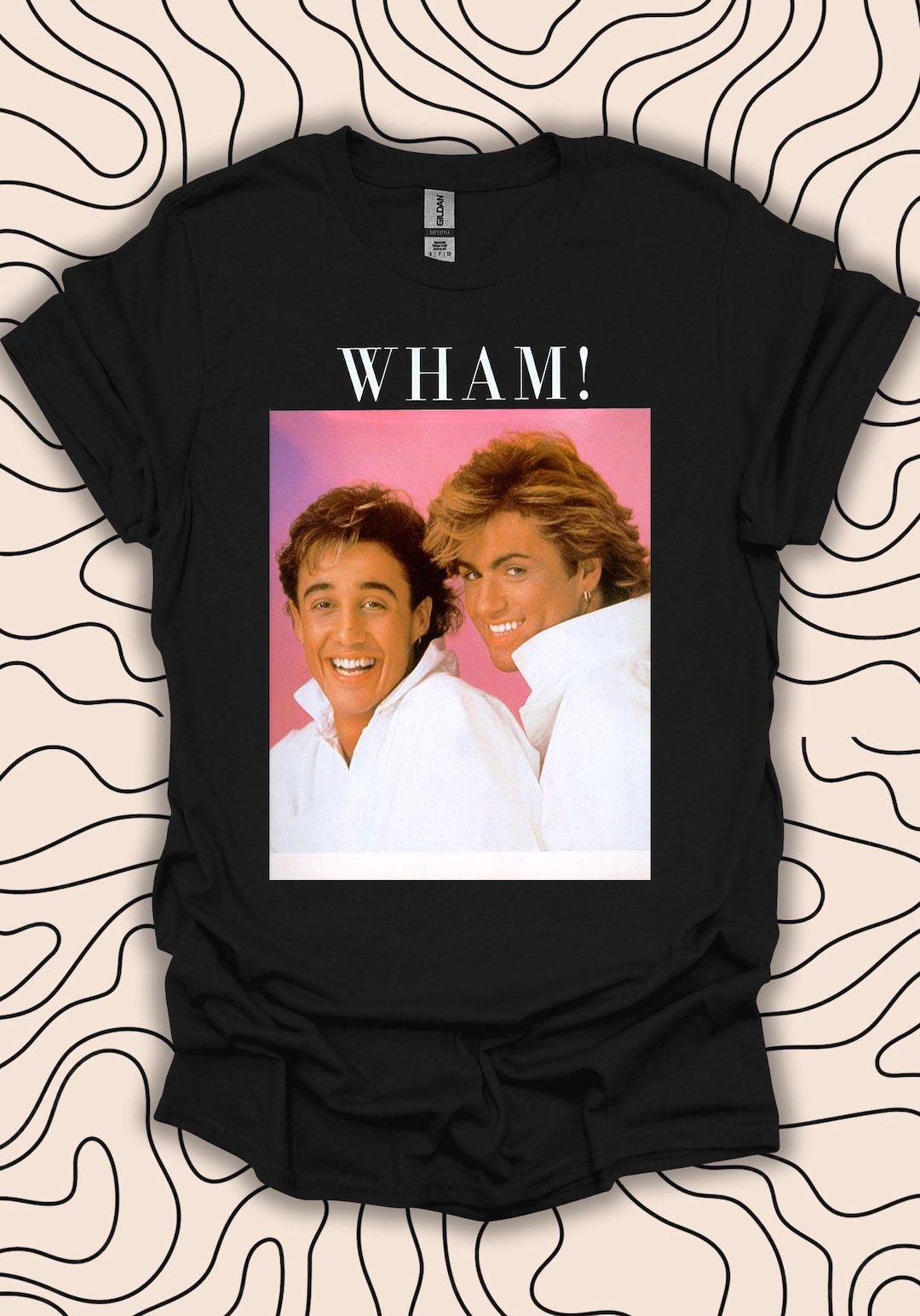Wham! Retro Music T-shirt – 80s Pop Icon Tee – Vintage Design Gift