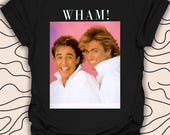 Wham! Retro Music T-shirt – 80s Pop Icon Tee – Vintage Design Gift
