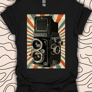 Vintage Camera T-Shirt – Retro Photography Art Tee – Photographer Gift Unisex Men Women Shirt 452PC