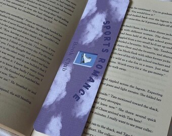 Sports Romance Bookmark | Cute Bookmark: Blue, Hockey, Sports, Love | Christmas Present | Stocking Filler | Gift | TurnAndMark