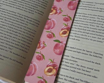 Sweet Peach Bookmark | Pink, Fruity, Sweet | Christmas Present | Stocking Filler | Gift | TurnAndMark