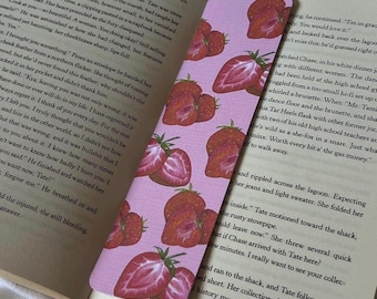 Strawberry Bookmark | Pink, Red | Christmas Present | Stocking Filler | Gift | TurnAndMark
