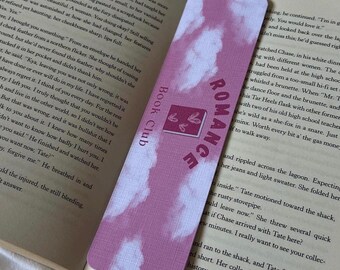 Romance Bookmark | Cute Bookmark: Pink, Clouds, Love, Book | Christmas Present | Stocking Filler | Gift | TurnAndMark