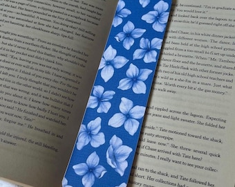 Blue Blossoms Bookmark | Flowers, Blue | Christmas Present | Stocking Filler | Gift | TurnAndMark